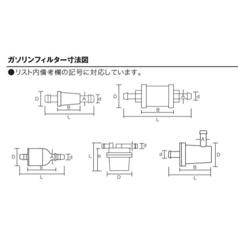キジマ (kijima) バイク 燃料フィルター ガソリンフィルター マグネット ホース内径8mm用 105-205
