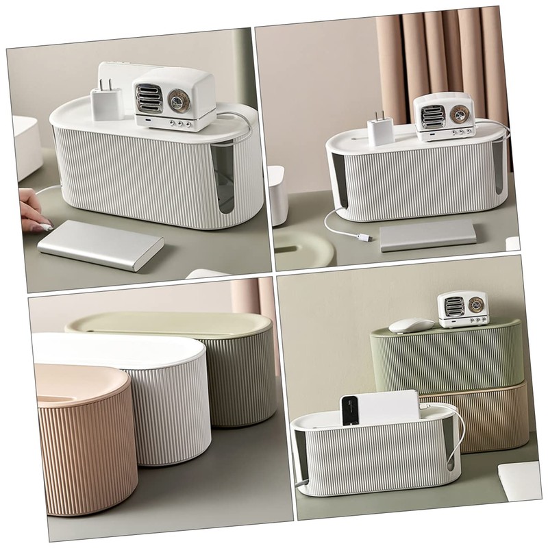 Mipcase 1pc Cable Organizer Box for Cords and Wires Simple