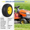 GICOOL 16x6.50-8 Tubeless Tire and Wheel, 16x6.5-8 Lawn Mower Tires,