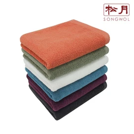 Songwol Towel Thin Towel Charmant 32 5, Olive / 송월타올 얇은수건 샤르망32 5장, 올리브