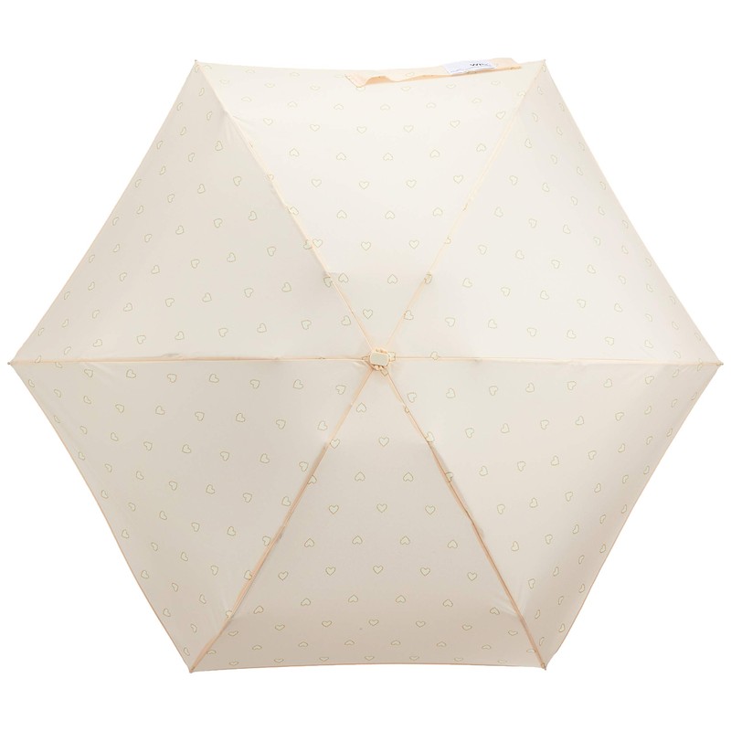 ワールドパーティー(Wpc.)雨傘折りたたみ傘ピンク50cmレディースポーチタイプゴールドビーズハートミニ868-178PK