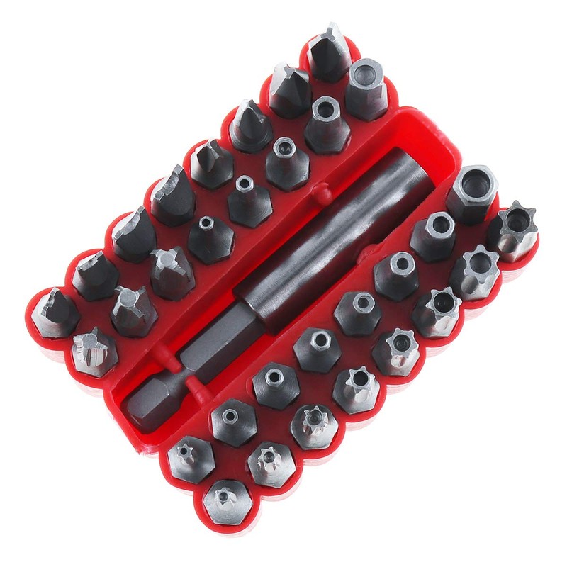 ChgImposs 33 Piece Screwdriver Bit Set, Security Screwdriver Tool Kit