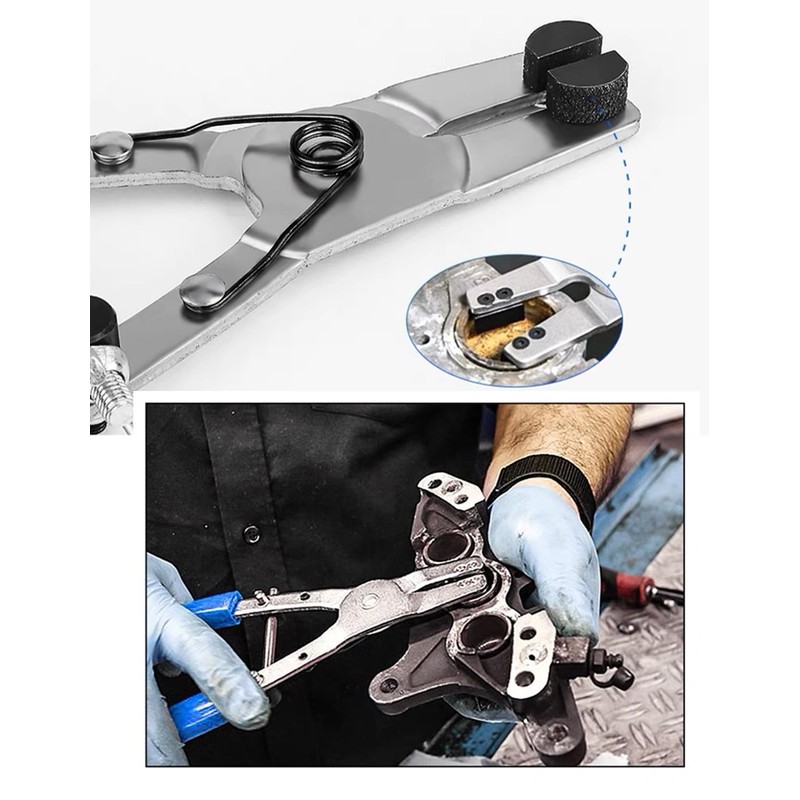 TSUCIA Caliper Piston Removal Tool Brake Piston Pliers for Motorcycles