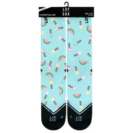 LUF SOX Classics Enolena Socks for Men and Women, Unisex Size 36-40 and 41-46, Multi-Colour, Heel and Toe Lightly Padded, Multi-Coloured