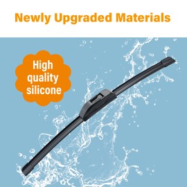 WOWIPER Silicone Wiper Blades Automotive Replacement Windshield Wiper Blades for Toyota Corolla 2019-2009 RAV4 2023-2013/Honda CRV 2016-2012/Hyundai Elantra 2020-2017 Wiper Blades for My Car -26"+16"