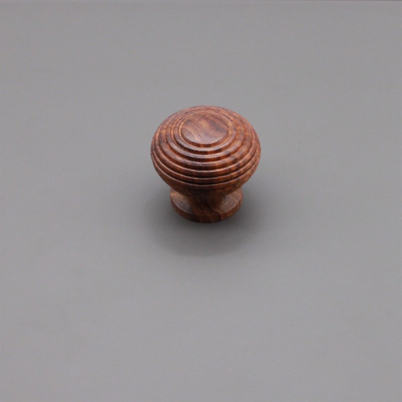 Infinity Decor Traditional Rosewood Beehive Reeded Cupboard Knob Pull Handle