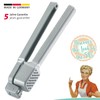 Westmark Knoblauchpresse, Retro-Verpackung, Aluminium, 15,2 x 2,5 x 3,1 cm,