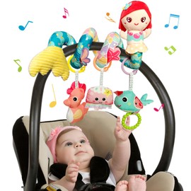 Gdbykds Pram Toys And Car Seat Toys, Soft Plush Girls & Boys Toys, 0-6 Months Baby Gifts, Girl Pram Accessories, Sensory Early Development Baby Toy for 0 3 6 9 12 Boys Girls