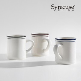 Syracuse New York Kings Inn Concave Mug Cuisine de Maman, White / 시라쿠스 뉴욕 킹스인 오목머그 퀴진드마망, 화이트