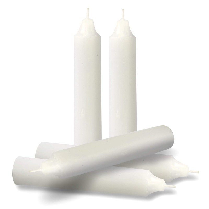 Hyoola Emergency Candles, White Short Tapers, Unscented Emergency Candle for