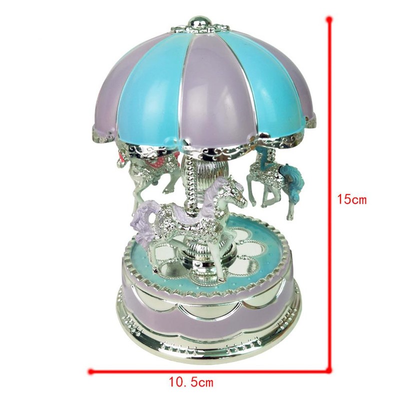 Carousel Music Box Glowing Carousel Horse Music Box Home Decor