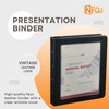 2Fold 3 Ring Binder 1 Inch with Clear Front Pocket