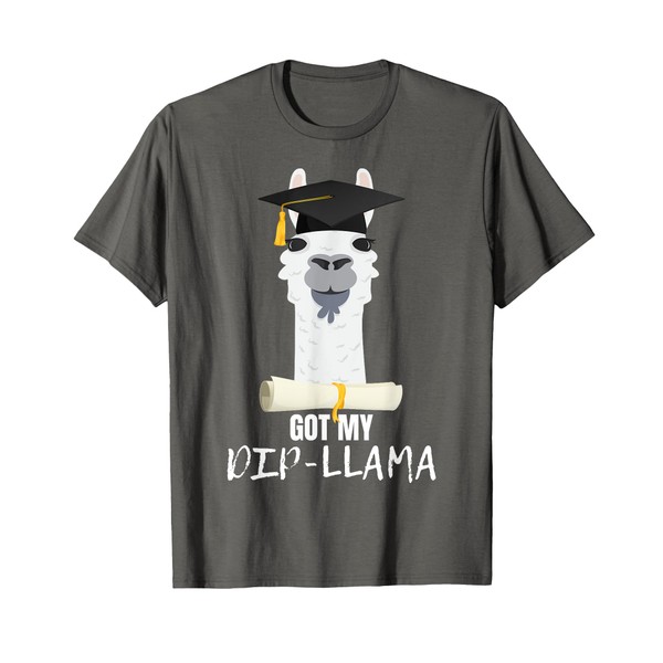 Funny Graduation For Him & Her Got My Dip-Llama T-Shirt