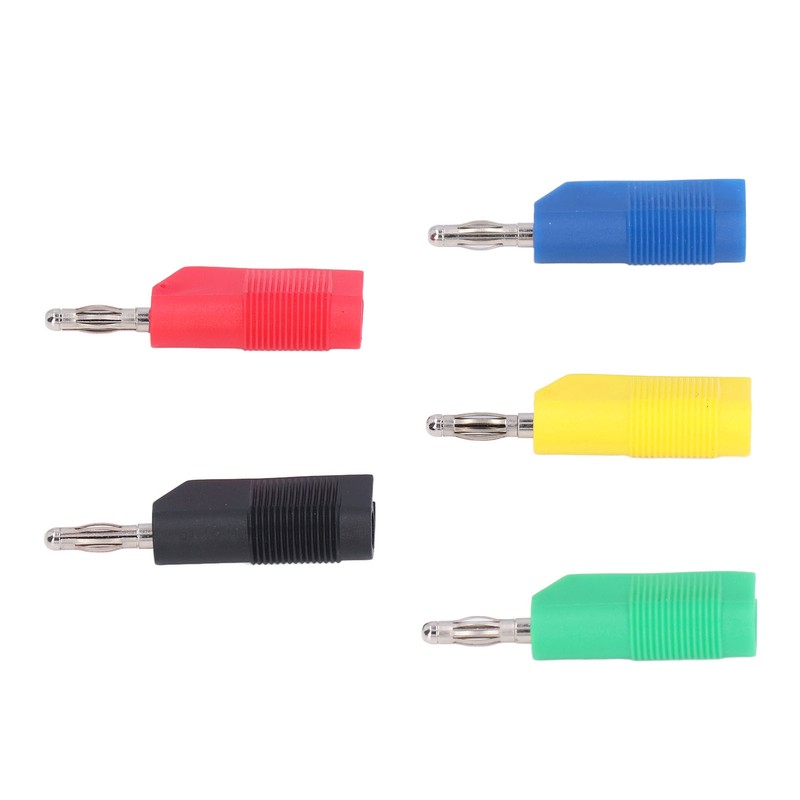10PCS 4mm Banana Plugs Brass Nickel Plated Connectors Speaker Cable