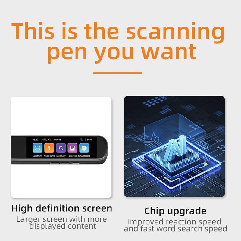 Dyslexia Reading Pen, Translation Pen, Traductor De Voz Instantaneo, Reading