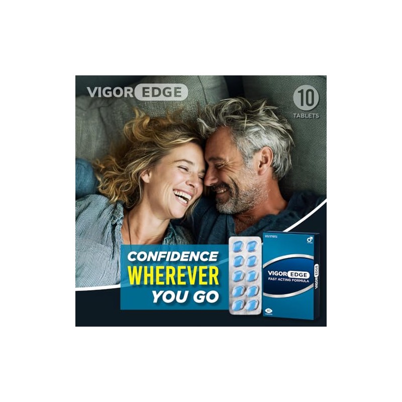 VIGOREDGE Fast-Acting Tablets for Men – Extra Strong Male Supplement