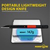 MANUFORE 30pcs 9mm Snap-off Knives with Safety Auto-lock, Metal Handle,