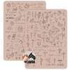 3mm Thick Tattoo Fake Skin Double Sides Pre-printed Fine Line