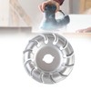 90mm 12 Tooth Polishing Disc Silver Wheel Manganese Steel Woodworking