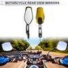 RATCHROLL 1 Set Universal Motorcycle Rear View Mirrors Adjustable Bar