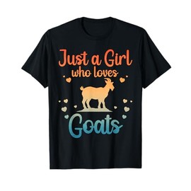 Funny Goat Design For Girls Women Youth Teen Kids Goat Lover T-Shirt