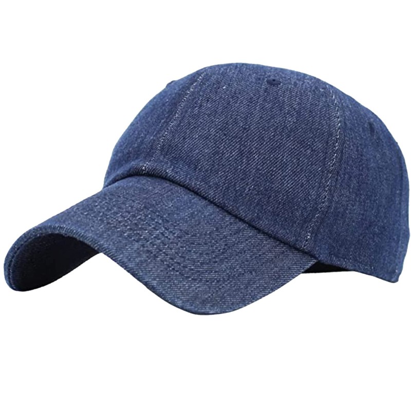E-FLAG Washed Low Profile Cotton and Denim Baseball Cap (Denim