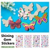 Friedwohl Craft Sets for Children, Wooden Butterfly, Watercolour Pencil, Gemstone