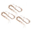 3pcs Hanging Photo Display with Wood Clips Beads DIY 110cm