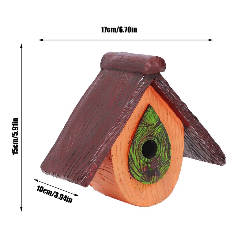 Bird House Garden Tree Decoration Hummingbird Synthetic Resin House Craft