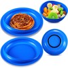 4 Pcs Adaptive Spill Proof Scoop Plates and Bowls with