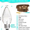 F15 40W Incandescent Light Bulbs, Daylight White 5000K,ge Light Bulbs
