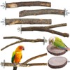 Wooden Bird Perch for Cage 8 Pcs, Wood Parrot Perch,