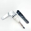 JZK Chrome Plated Toilet Flush Handle Replacement Side Action, Toilet
