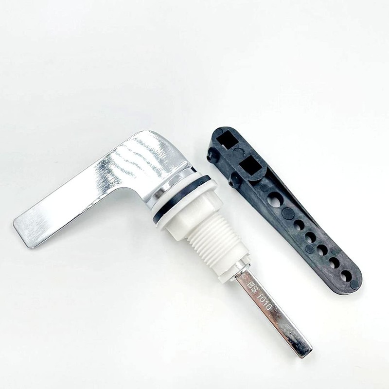 JZK Chrome Plated Toilet Flush Handle Replacement Side Action, Toilet