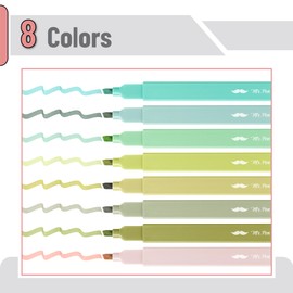 Mr. Pen- Aesthetic Highlighters, 8 Pack, Chisel Tip, Shades of Green, Cute Highlighters Assorted Colors, Back to School Supplies