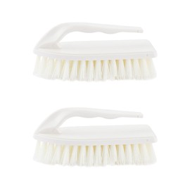 2 Pieces White Cleaning Brushes, Car Cleaning Brushes, Car Detailing Brushes, Car Cleaning Soft Brushes, Convertible Soft Top Cleaning Brushes