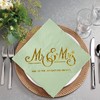Pack of 80 Wedding Napkins, Eucalyptus Green, Serviettes Sage Green
