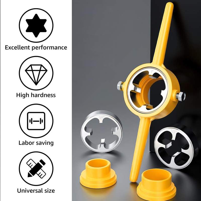 PVC Thread Maker Tool, NPT Die Set, Plastic Pipe Thread