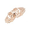 chelseachicNYC Adjustable Floral 3 Part Knuckle Statement Ring (Gold)