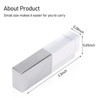 Laak 32GB New Crystal Transparent Rectangle Genuine USB Flash Drive