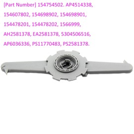5304506516 154754502 AP4514338 154607802 154698902 154478202, Dishwasher Upper Spray Arm Assembly Replacement for Kenmore Frigidaire Dishwasher