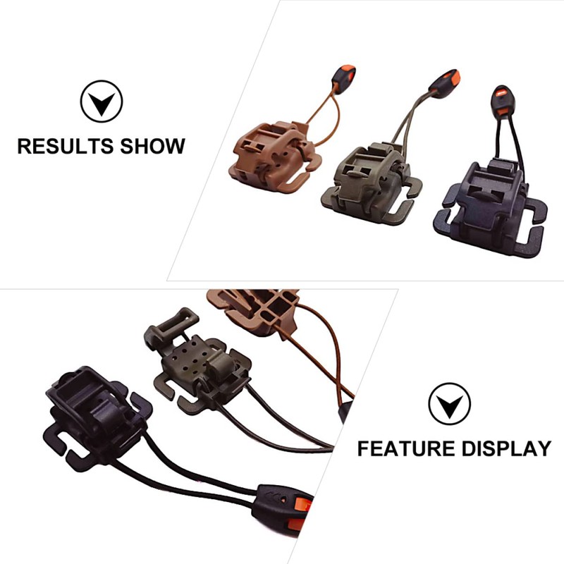 TEHAUX 3pcs Backpack Hanger Multipurpose Fastener for Clipping Flashlight Fixed