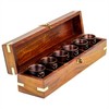 Nagina International 06 Shot Glasses With Rosewood Box