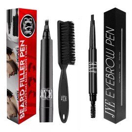 JYE Kit Boligrafo Y Pincel Jye Barbacejas Cabello Canas Original Color Negro