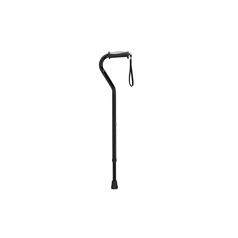 Drive Medical Adjustable Height Offset Handle Cane with Gel Hand
