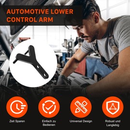 Universal Suspension Arm Heavy Duty Lever Tool, Suspension Arm Tool, Automotive Lower Control Arm, Ball Joint Removal Tool, Lower Ball Joint Pry with Square Mouth Pry Bar and Plum Blossom Pry Bar