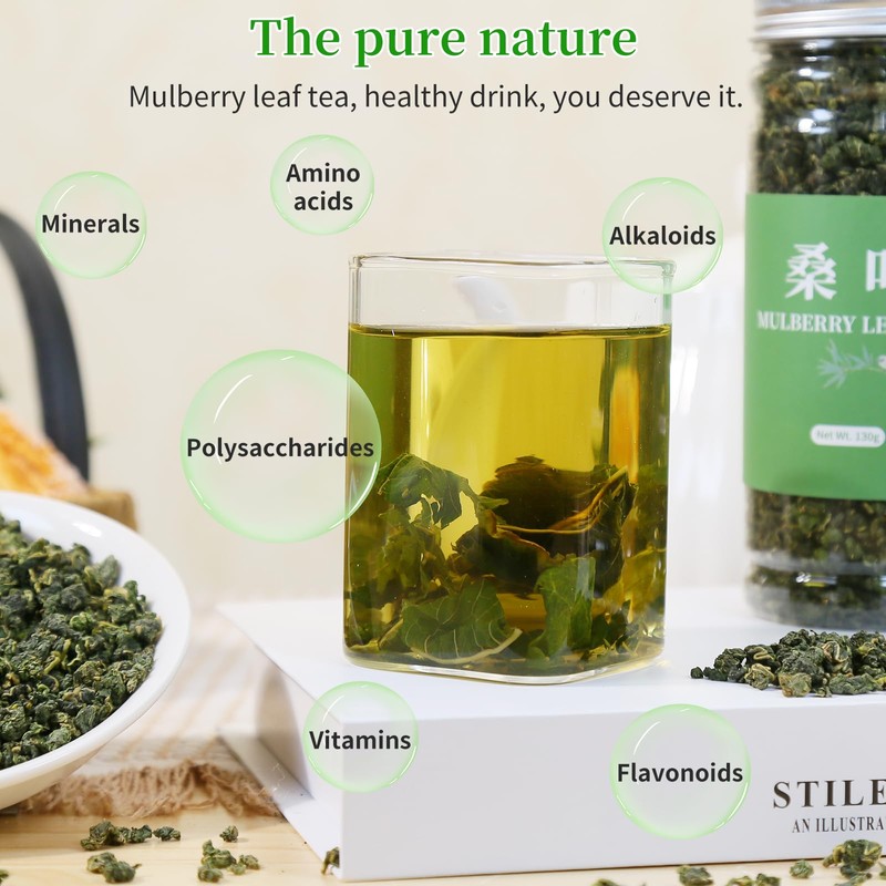 Wanhua Hall Mulberry Leaf Tea Mulberry Tea Loose Leaf 9.17oz/260g