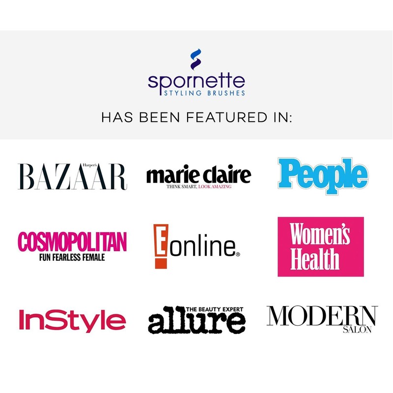 Spornette Boar Bristle Hair Brush for Women - Porcupine Brush