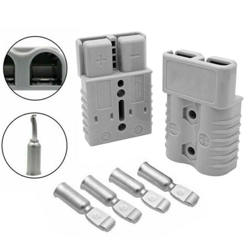 10Pcs Anderson Style Plug Connectors 50 AMP 12-24V 6AWG DC