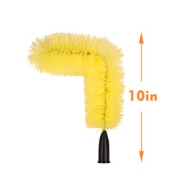 GCGOODS cepillo para polvo de repuesto, cepillo para polvo de limpieza de canalones accesorios para limpiar hojas y desechos del piso